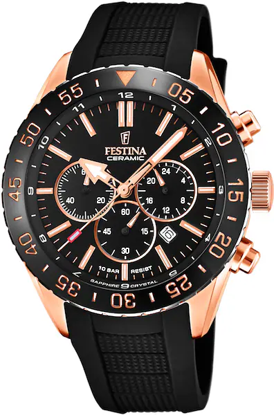 Festina Chronograph »F20516/2«, Armbanduhr, Quarzuhr, Herrenuhr, Stoppfunkt günstig online kaufen