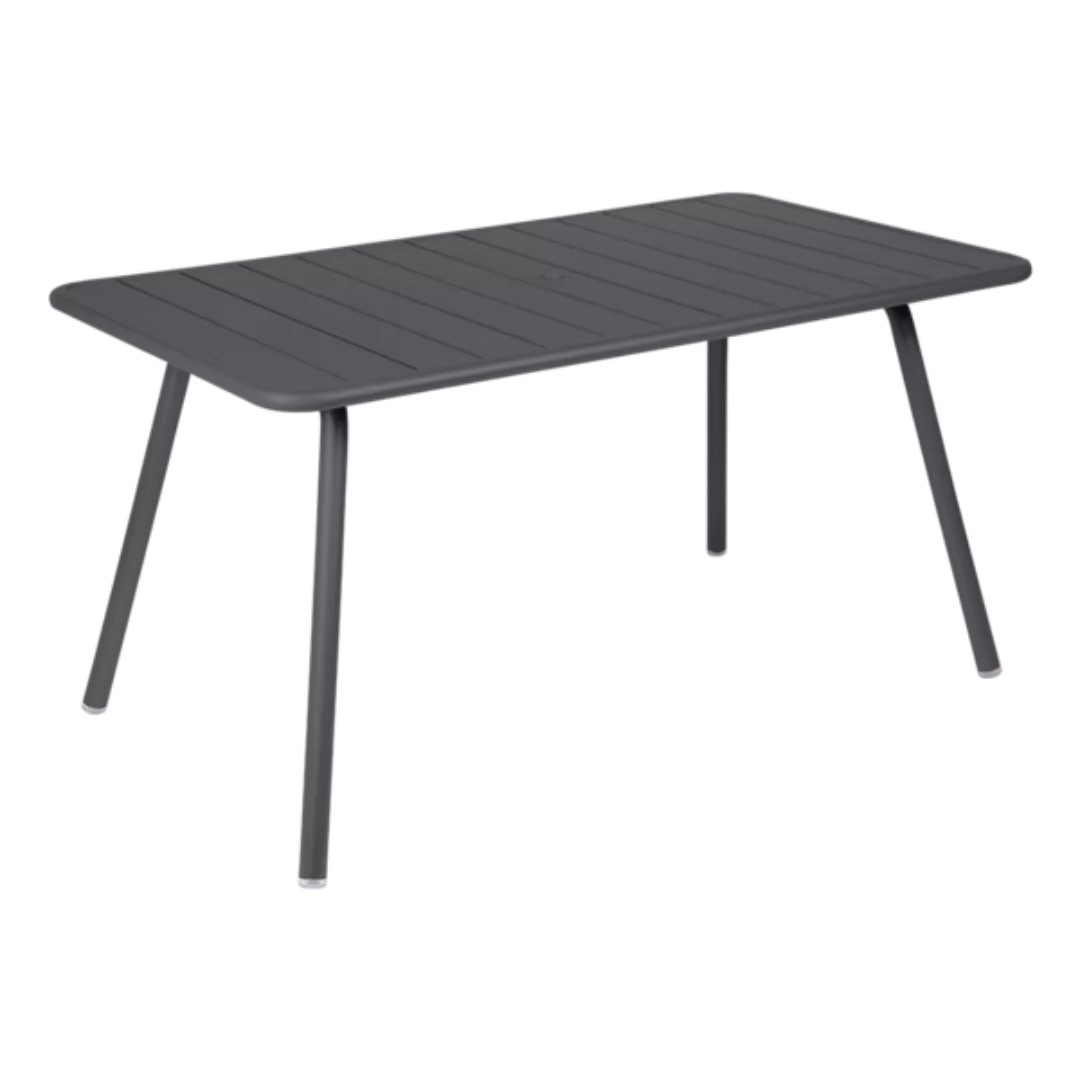 rechteckiger Tisch Luxembourg metall grau / für 6 Personen - 143 x 80 cm - günstig online kaufen