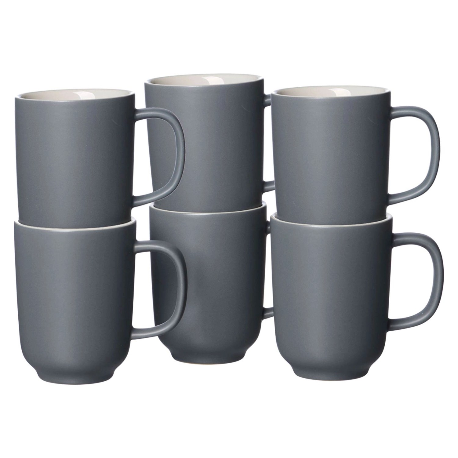 Ritzenhoff & Breker Jasper Kaffeebecher 285 ml 6er Set Grau günstig online kaufen