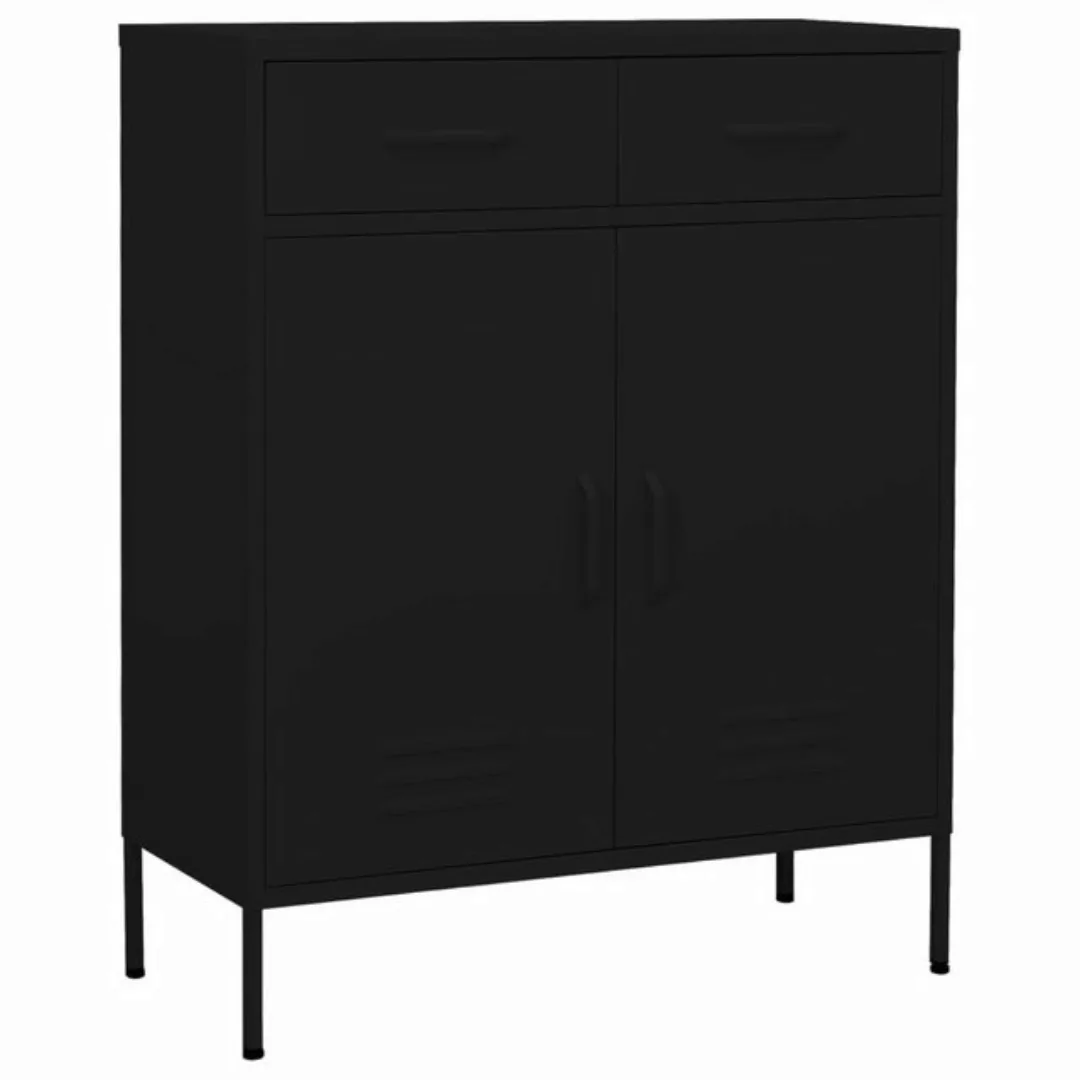 Lagerschrank Schwarz 80x35x101,5 Cm Stahl günstig online kaufen