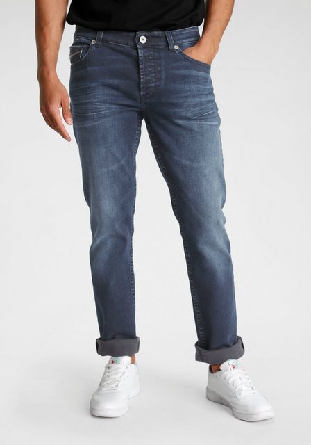 Bruno Banani Straight-Jeans "Dylan", gerade Beinform, Used-Waschung, niedri günstig online kaufen