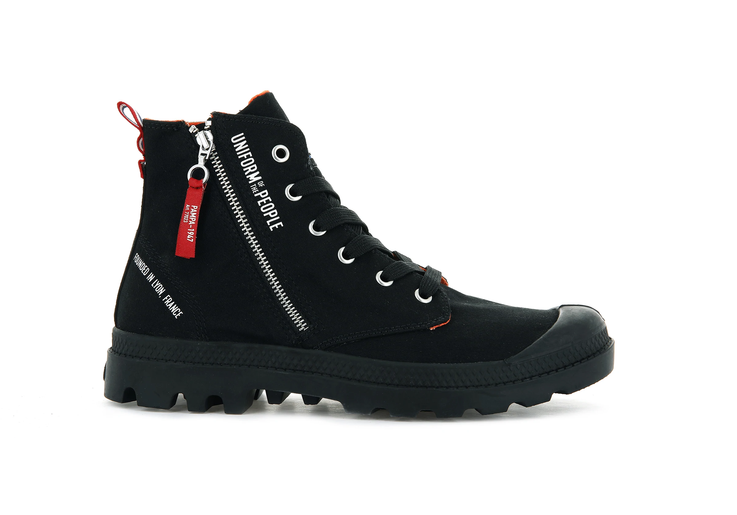 Palladium Boots Unisex PAMPA HI OUTZIP UNIFORM OF THE PEOPLE BLACK/BLACK günstig online kaufen