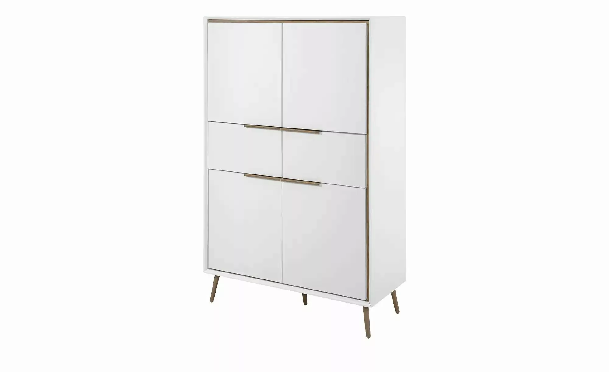 Highboard  Arluno ¦ weiß ¦ Maße (cm): B: 90 H: 140 T: 38.0 Kommoden & Sideb günstig online kaufen