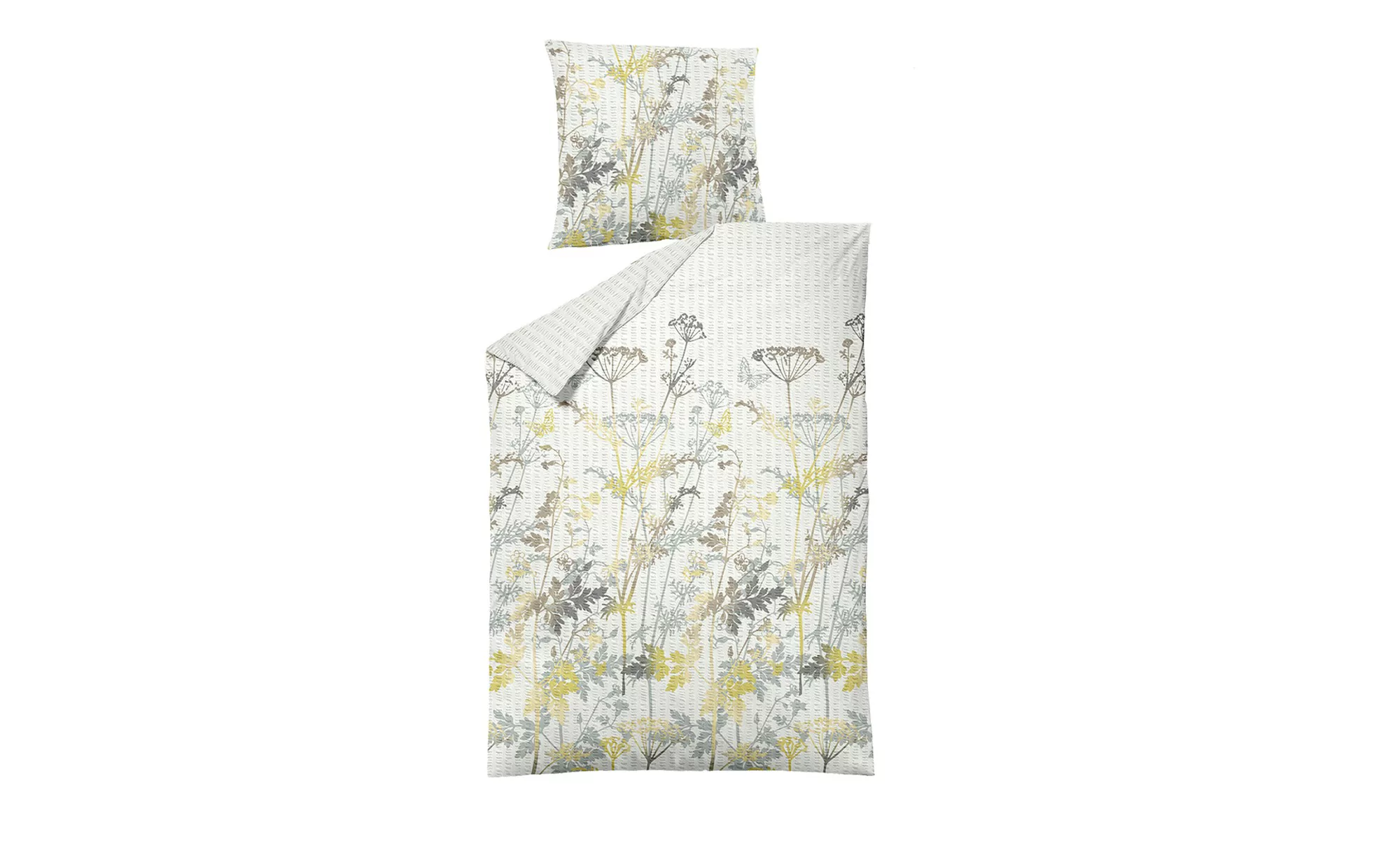 Dormisette Seersucker-Bettwäsche - weiß - 100% Baumwolle - 135 cm - Sconto günstig online kaufen