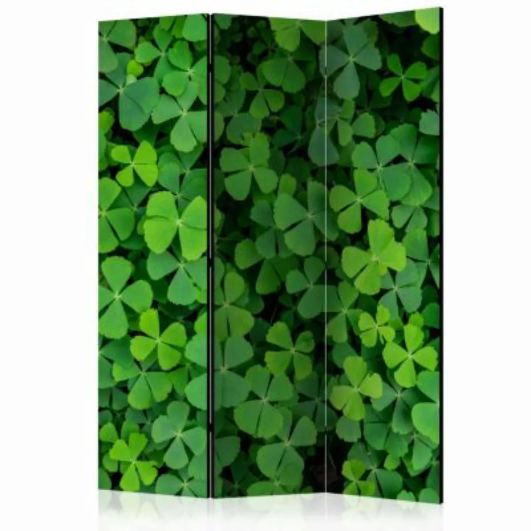 artgeist Paravent Green Clover [Room Dividers] grün-kombi Gr. 135 x 172 günstig online kaufen