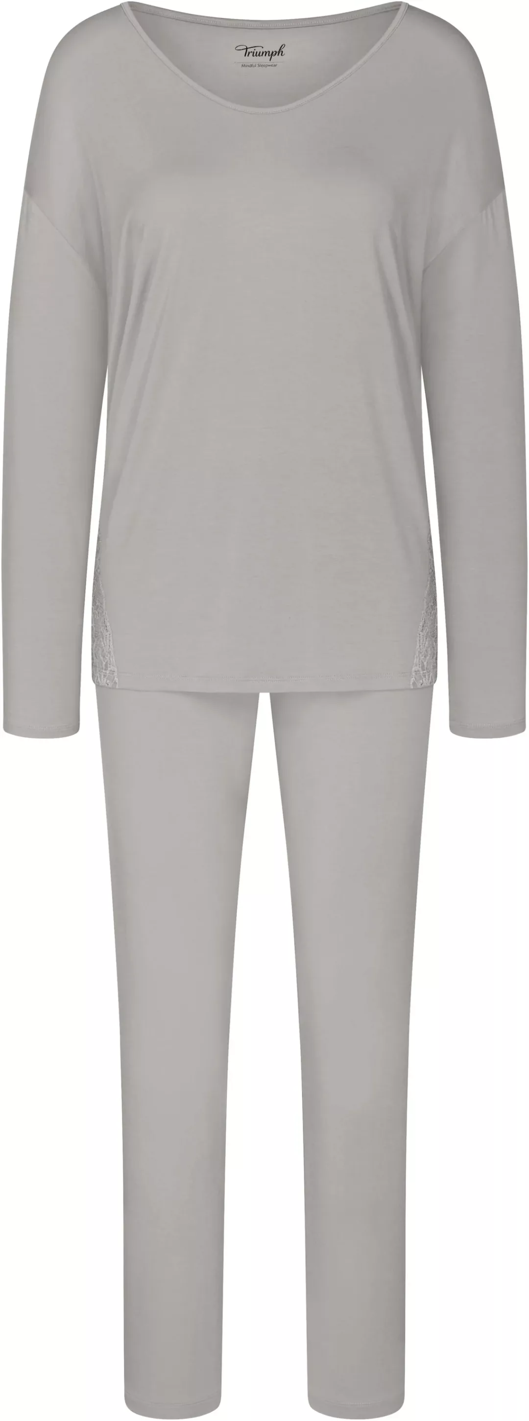 Triumph Pyjama "Timeless Sensuality PK LSL", (2 tlg.), Spitzeneinsätze günstig online kaufen