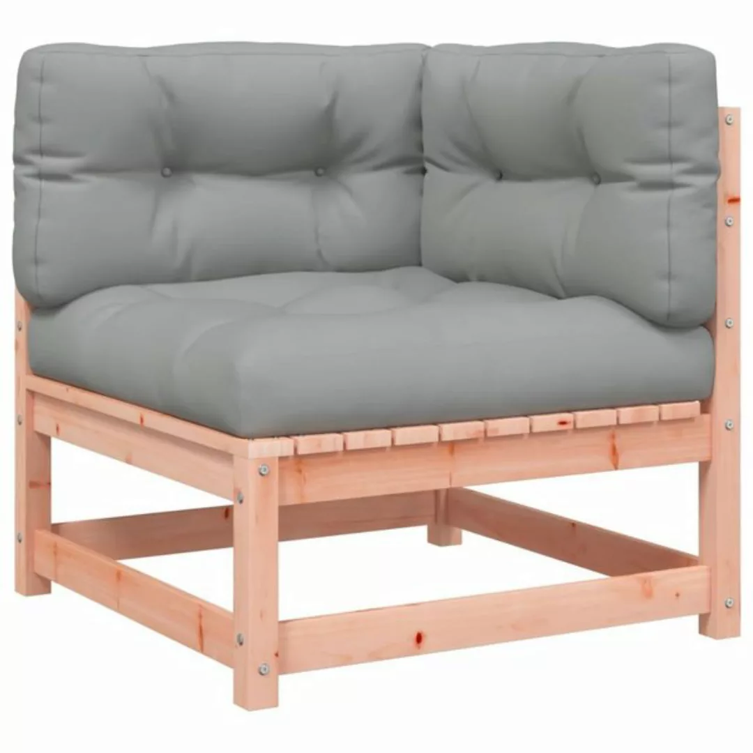 vidaXL Loungesofa Garten-Ecksofa mit Kissen Massivholz Douglasie, 1 Teile günstig online kaufen