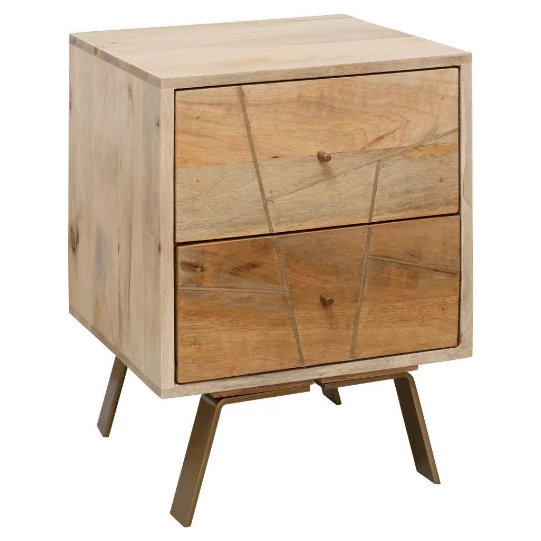 Nachtkonsole SIKAR 40x56x40cm Mango Massivholz Nachtschrank Hoch | Landhaus günstig online kaufen