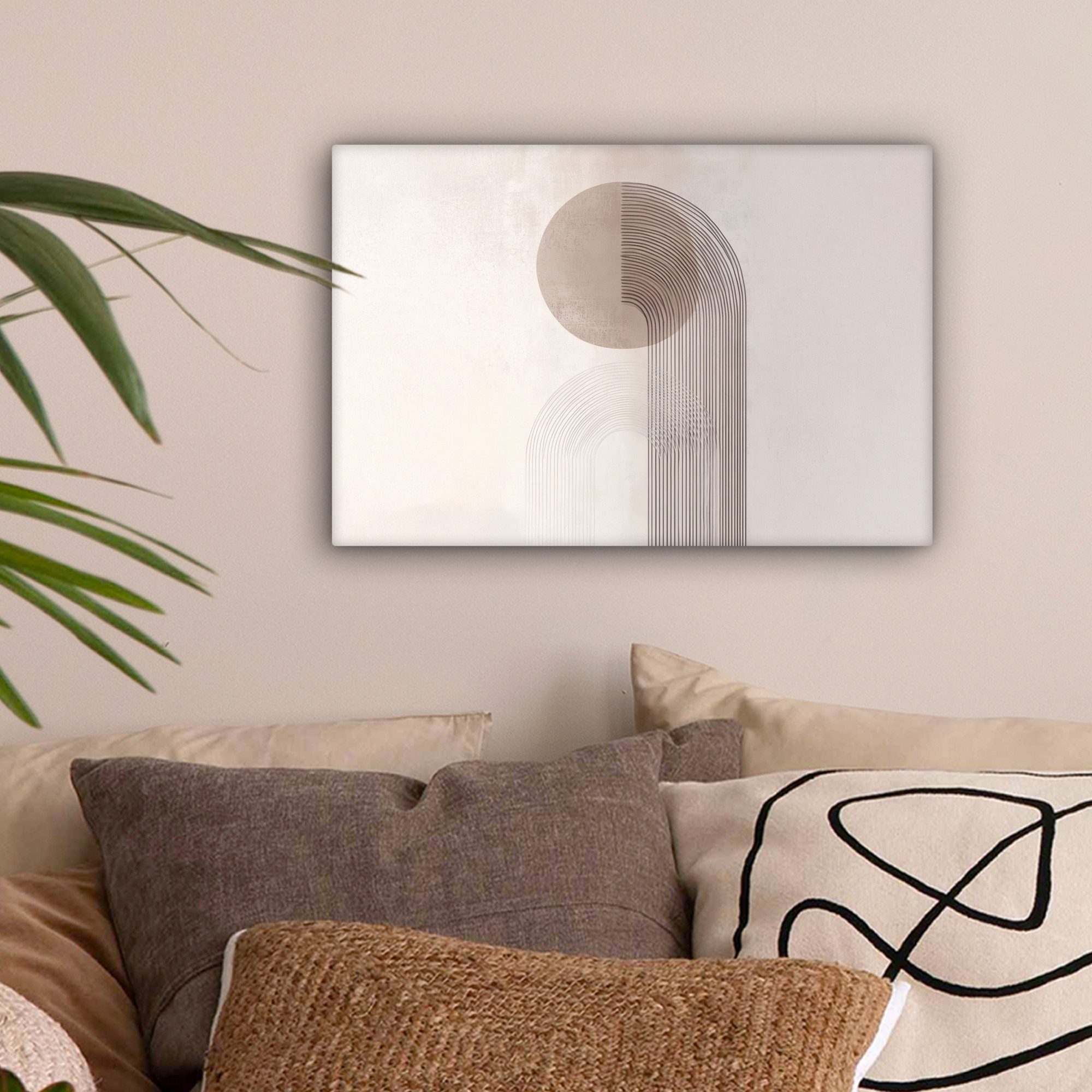 OneMillionCanvasses® Leinwandbild Minimalistisch - Kreis - günstig online kaufen