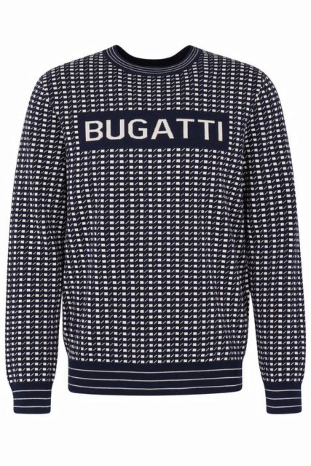 bugatti Strickpullover, mit präsentem Logo-Print günstig online kaufen