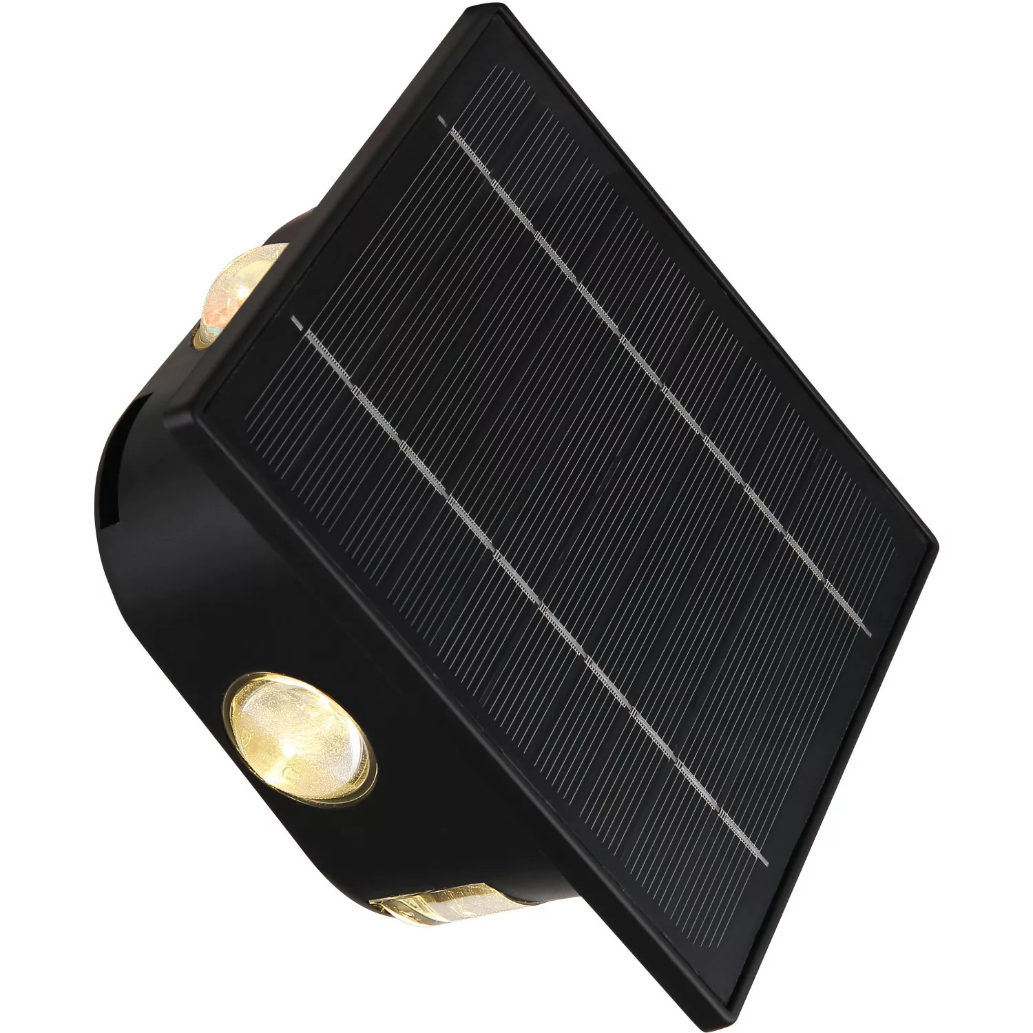 Globo LED-Solarleuchte Schwarz 13,1 cm x 13,1 cm x 7 cm günstig online kaufen