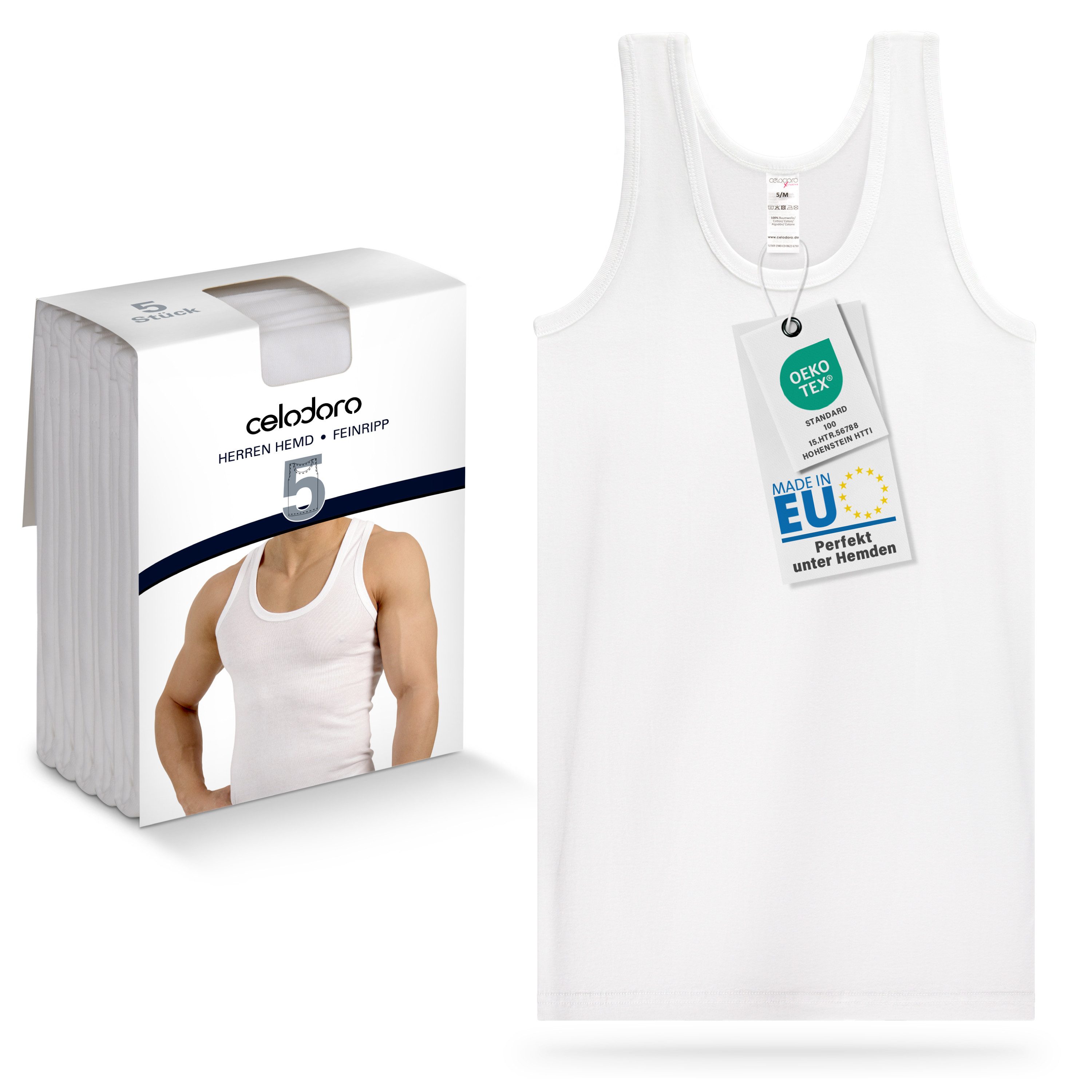 celodoro Unterhemd Herren 5er Pack - günstig online kaufen