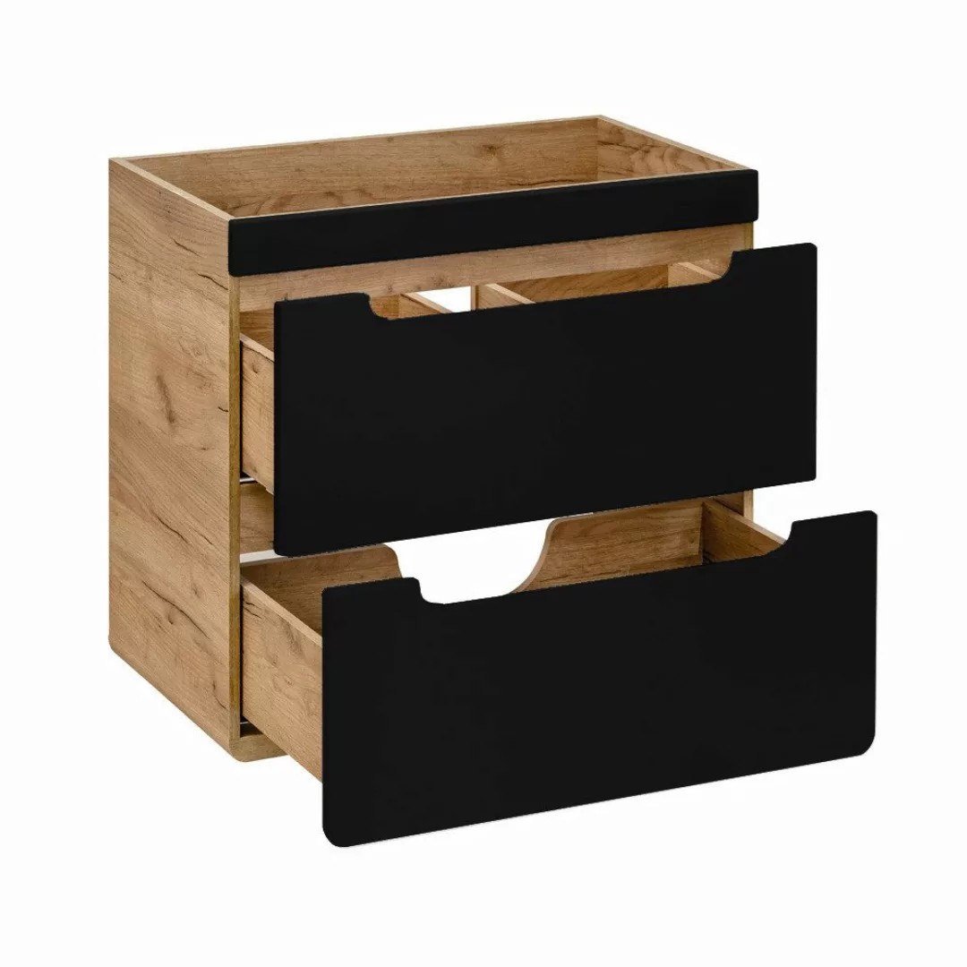 Lomadox Waschbeckenschrank NEW-LUTON Wotan Eiche Nb. günstig online kaufen
