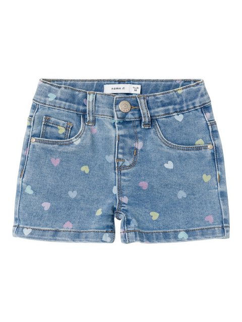 Name It Shorts Modische Denim Shorts Allover Herz Print NMFSALLI SLIM DNM S günstig online kaufen