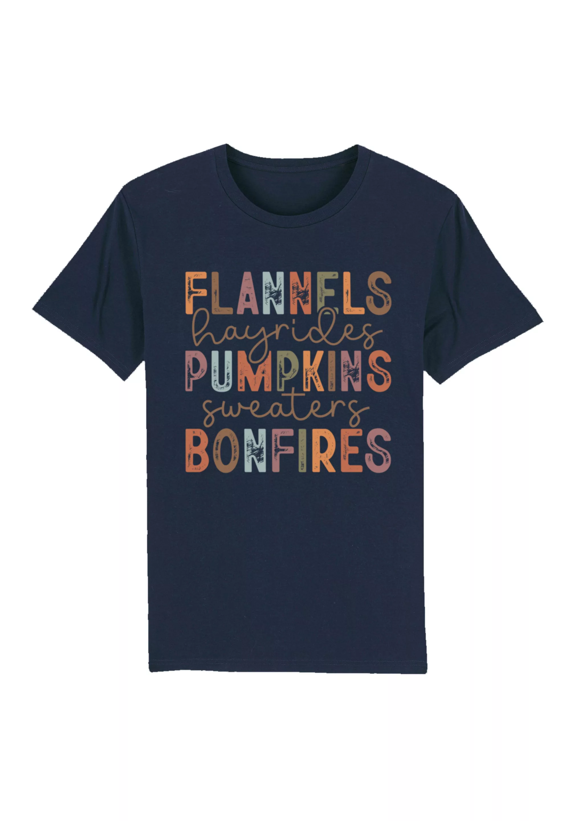 F4NT4STIC T-Shirt "flannels Pumpkins Kürbis bonfires", Premium Qualität, Ha günstig online kaufen