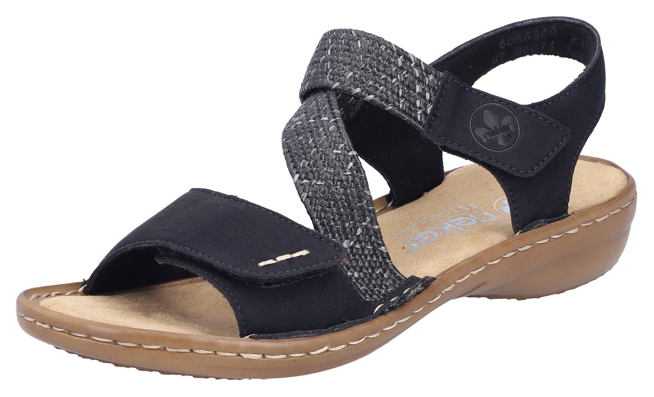 Rieker Sandale, Sommerschuh, Sandalette, Urlaubschuh mit Klettverschlüsse günstig online kaufen