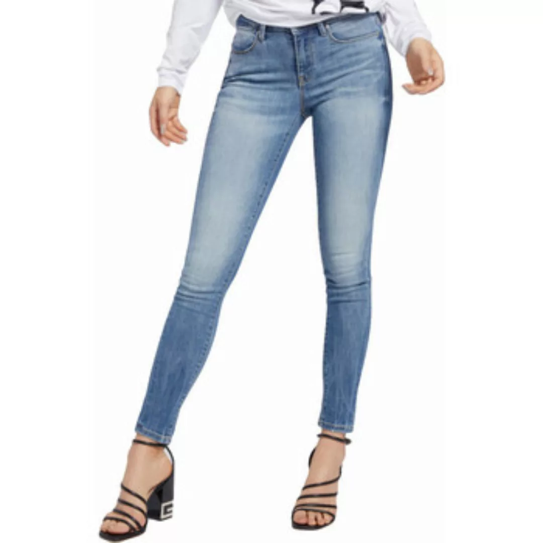 GUESS JEANS 5-Pocket-Jeans Ultra Skinny Damen Jeans Blau - 5 Taschen, Mid-R günstig online kaufen