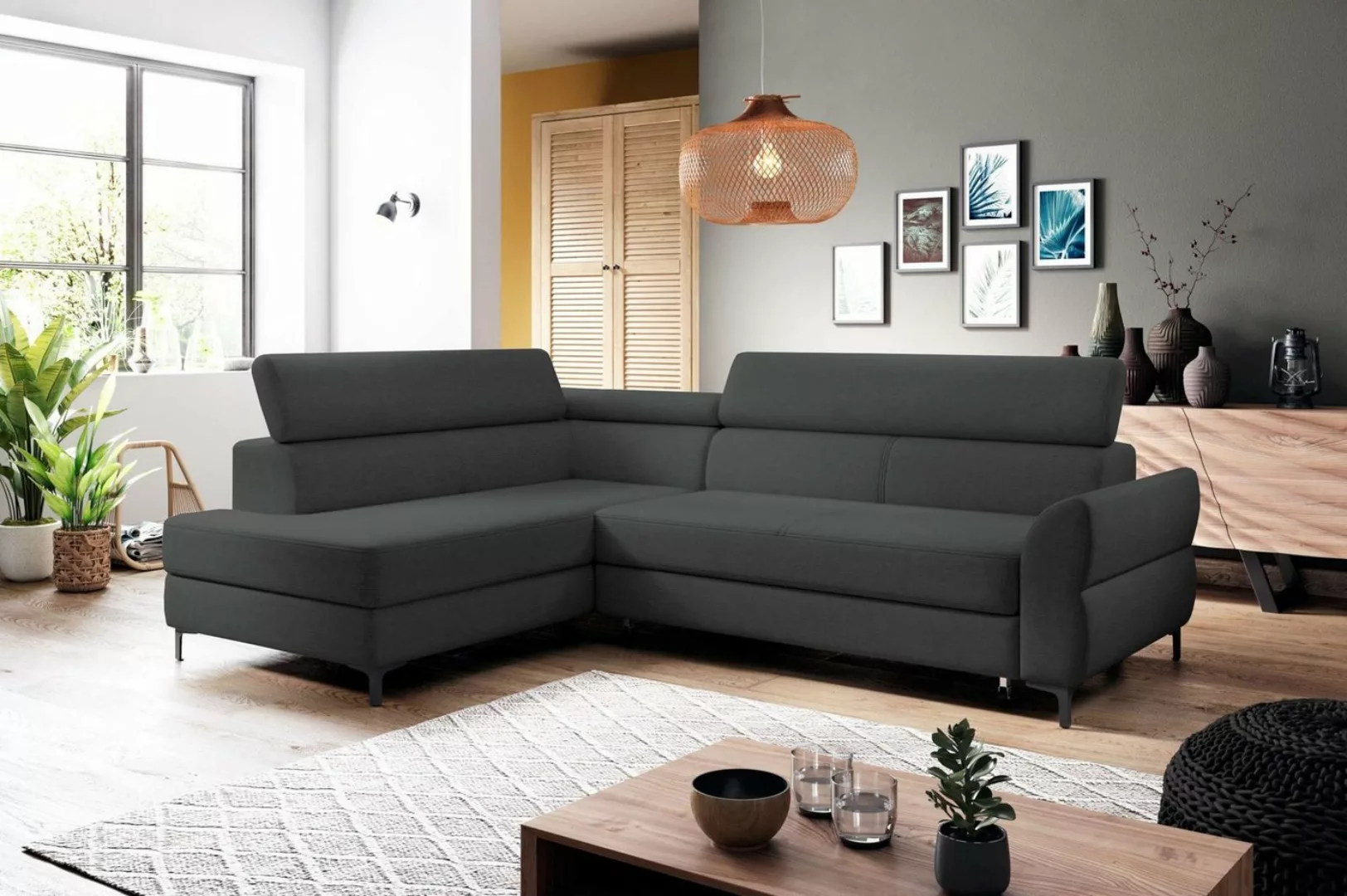 99rooms Ecksofa Stylefy Parker Ecksofa, L-Form, Eckcouch, Kopfteilverstellu günstig online kaufen