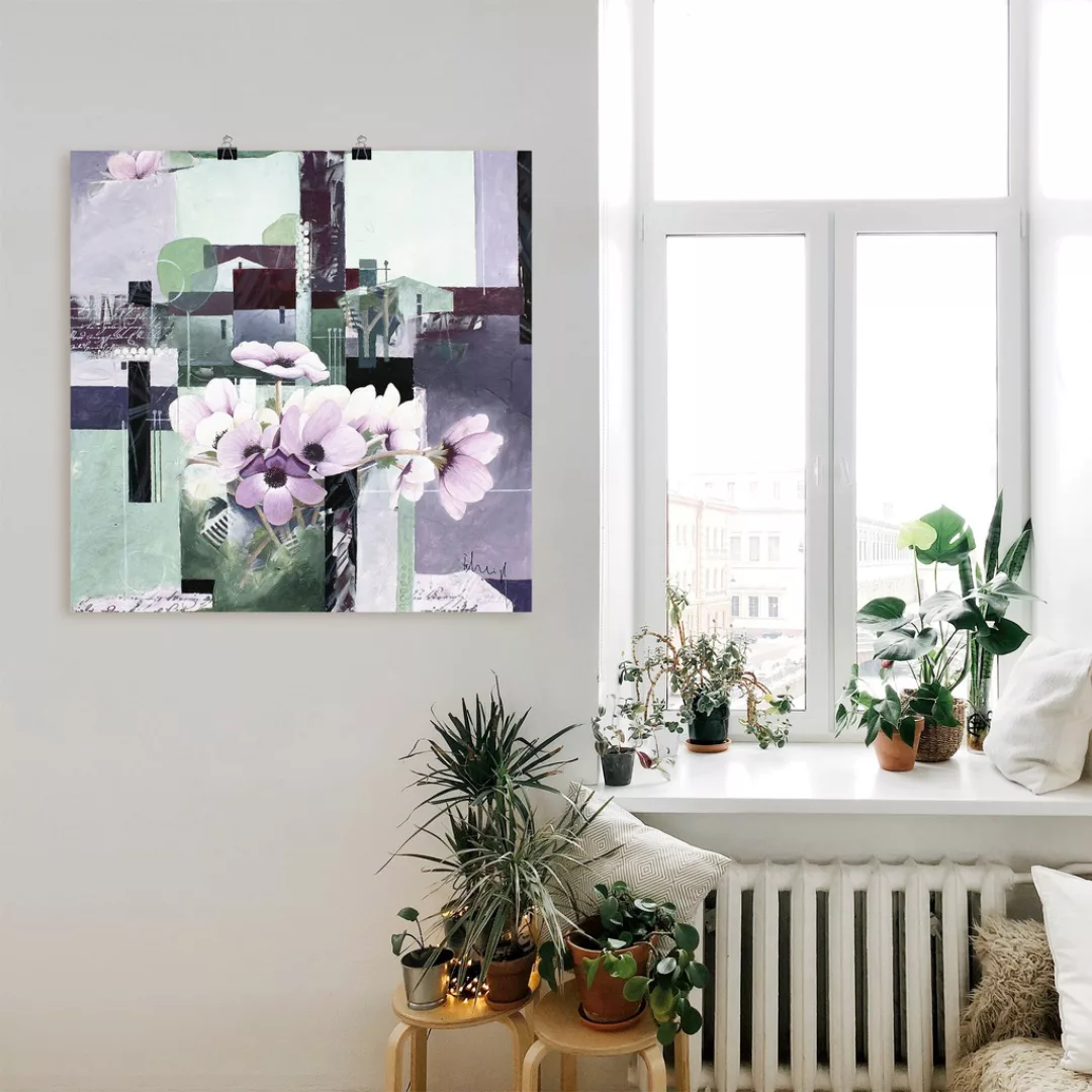 Artland Poster "Anemonen Varition", Blumen, (1 St.), als Leinwandbild, Wand günstig online kaufen