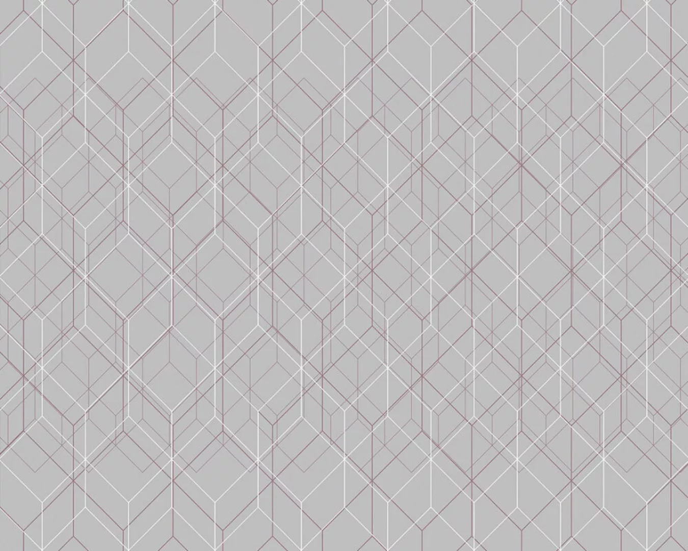 Fototapete "Pastel Grid Grey" 4,00x2,50 m / Glattvlies Brillant günstig online kaufen