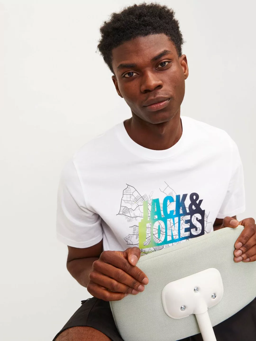 Jack & Jones T-Shirt JCOMAP SUMMER LOGO TEE SS CREW NECK SN günstig online kaufen