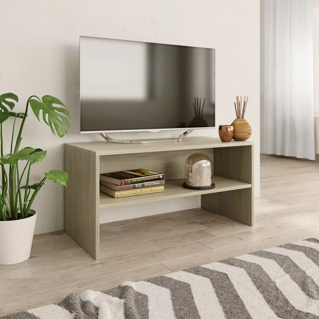 Tv-schrank Sonoma-eiche 80 X 40 X 40 Cm Spanplatte günstig online kaufen