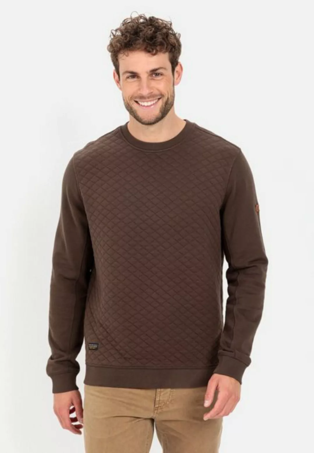 camel active Sweatshirt mit Diamant Steppung günstig online kaufen
