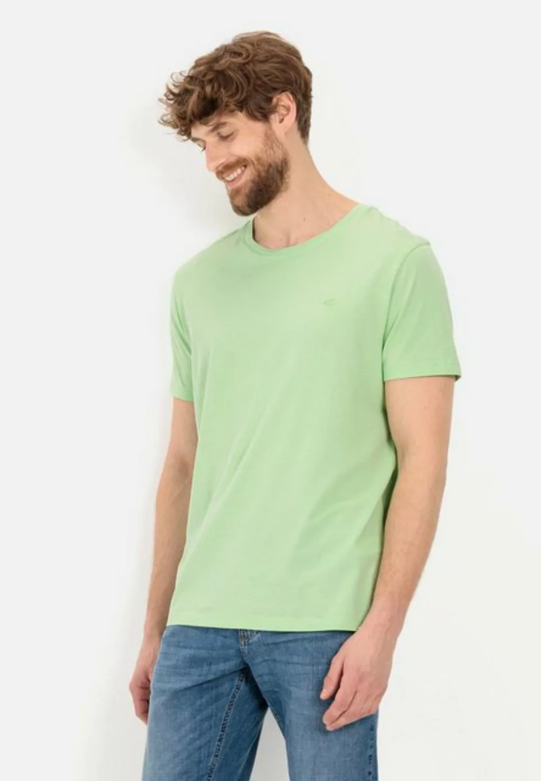 camel active T-Shirt aus zertifiziertem Organic Cotton günstig online kaufen