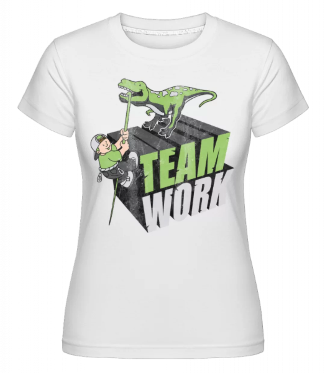 Dino Team Work · Shirtinator Frauen T-Shirt günstig online kaufen