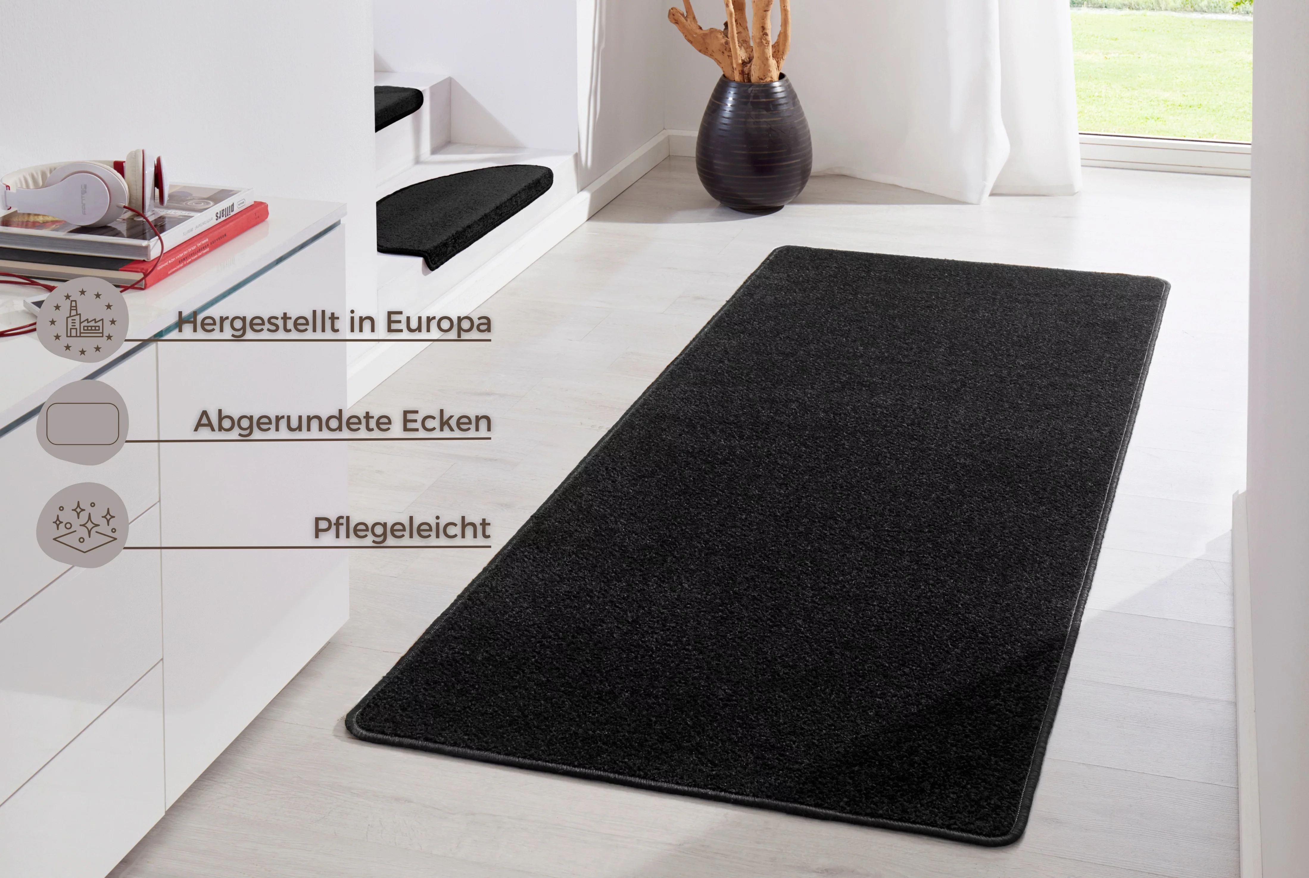 HANSE Home Teppich »Fancy«, rechteckig, Kurzflor, weich, uni, gekettelt, Wo günstig online kaufen