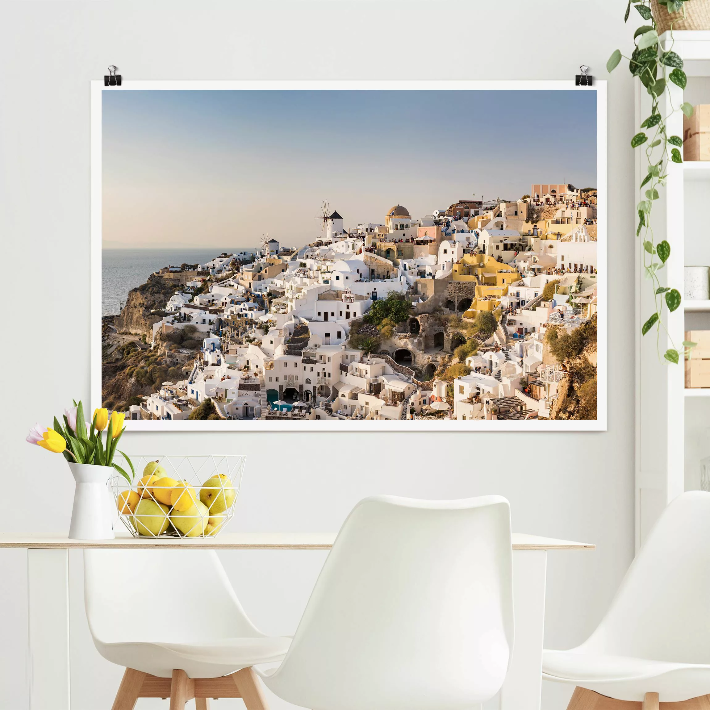 Poster Oia Panorama günstig online kaufen