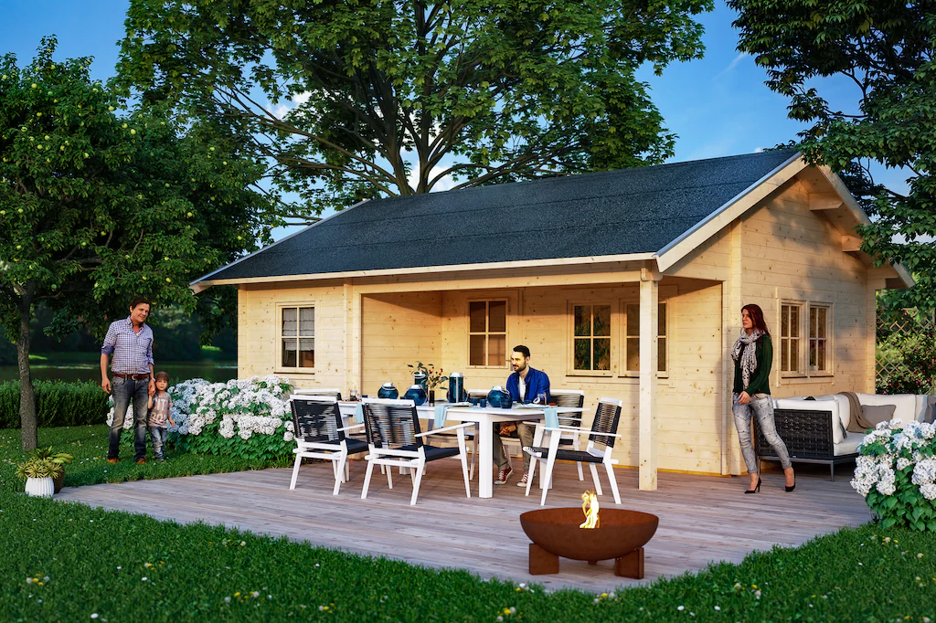 Skan Holz-Gartenhaus St. Moritz mit Dachschalung B x T 600 cm x 500 cm günstig online kaufen