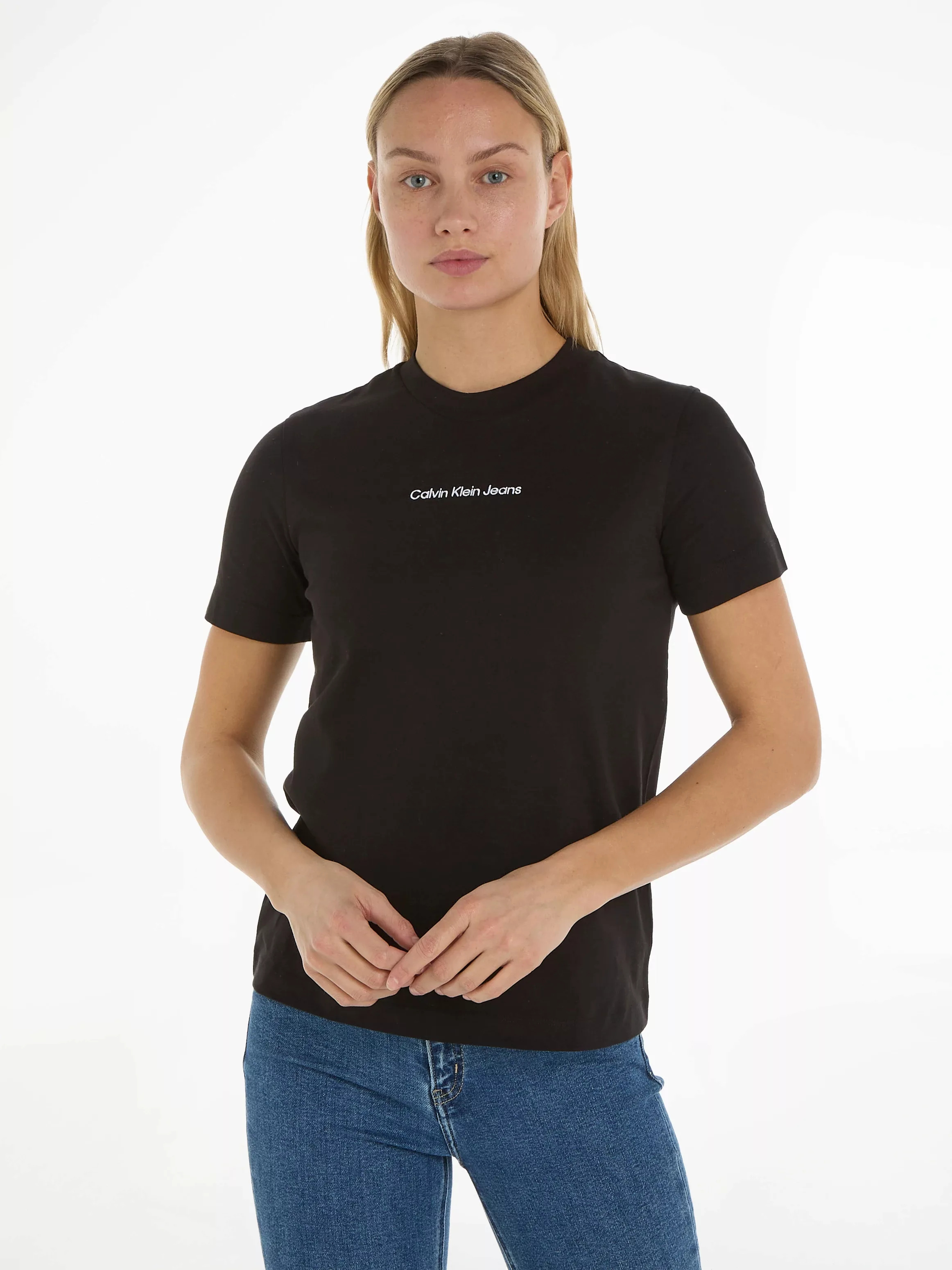 Calvin Klein Jeans T-Shirt "INSTITUTIONAL STRAIGHT TEE" günstig online kaufen