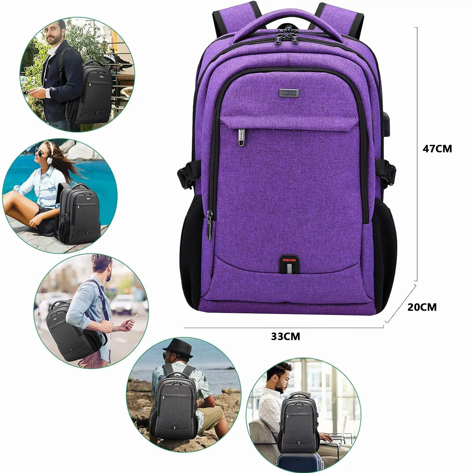 HAUSS SPOLE Laptoprucksack Laptoprucksack Arbeitsrucksack Schulrucksack günstig online kaufen