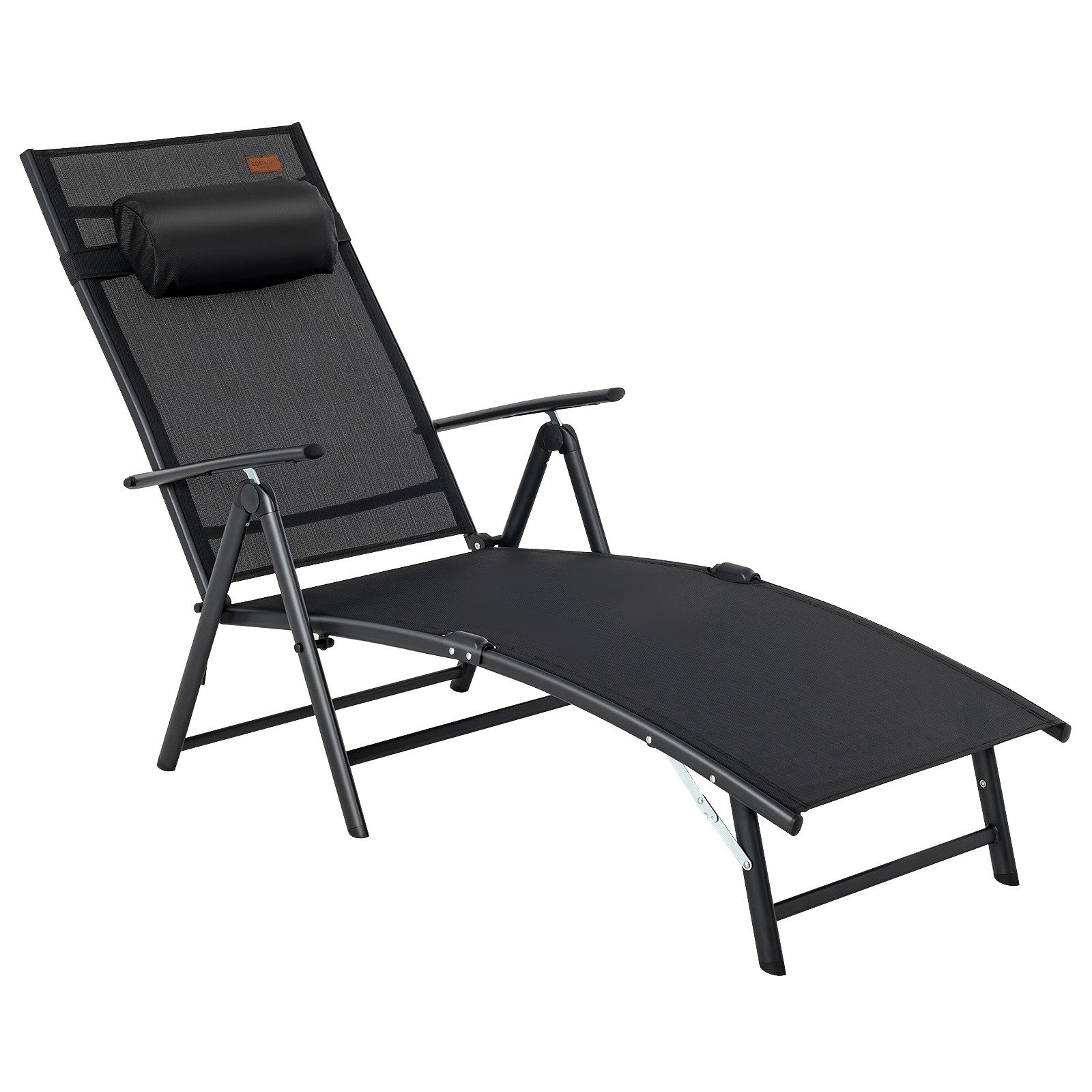 COSTWAY Gartenliege Sonnenliege, klappbar, 7-fach verstellbar, günstig online kaufen