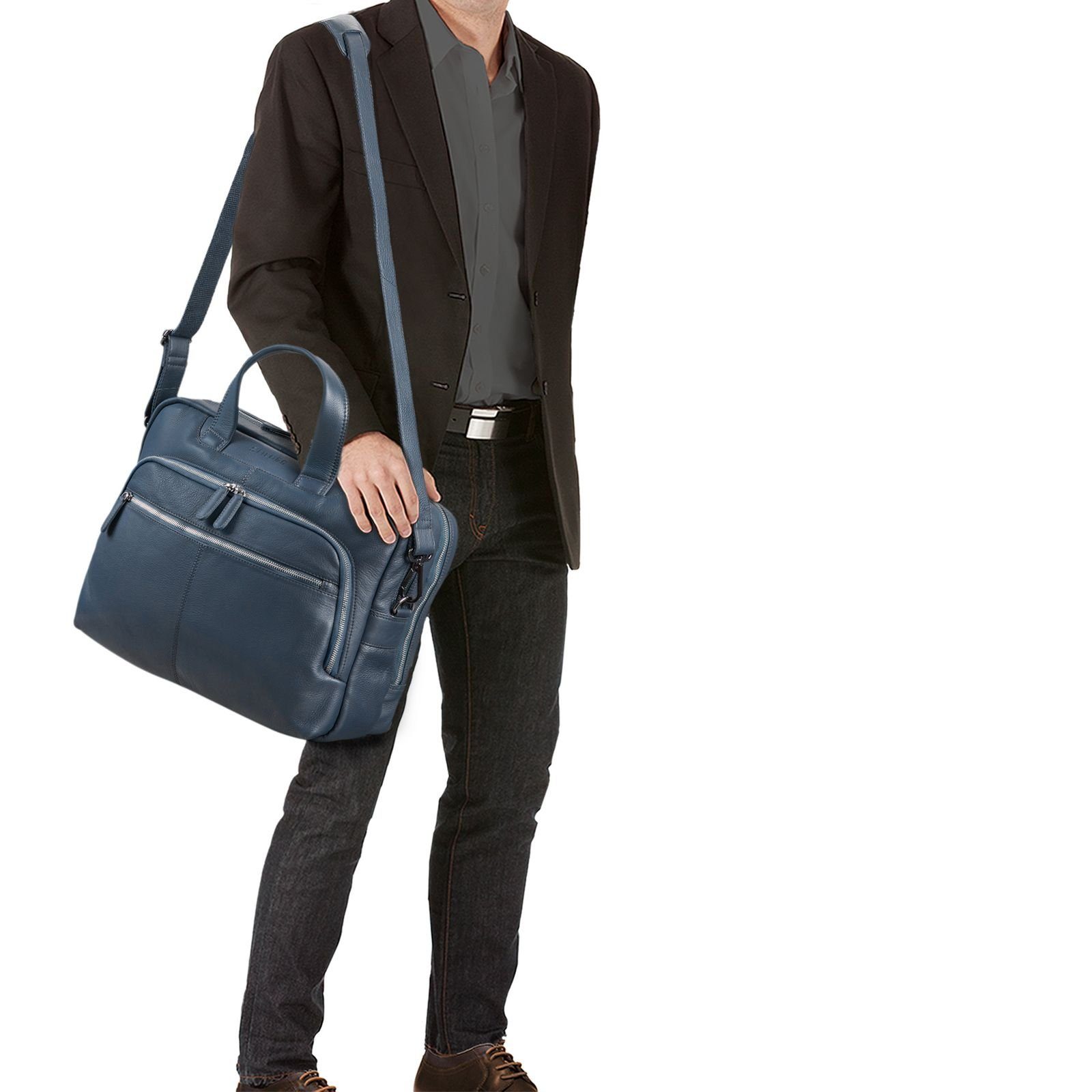 STILORD Laptoptasche "Lias" Umhängetasche Leder groß günstig online kaufen