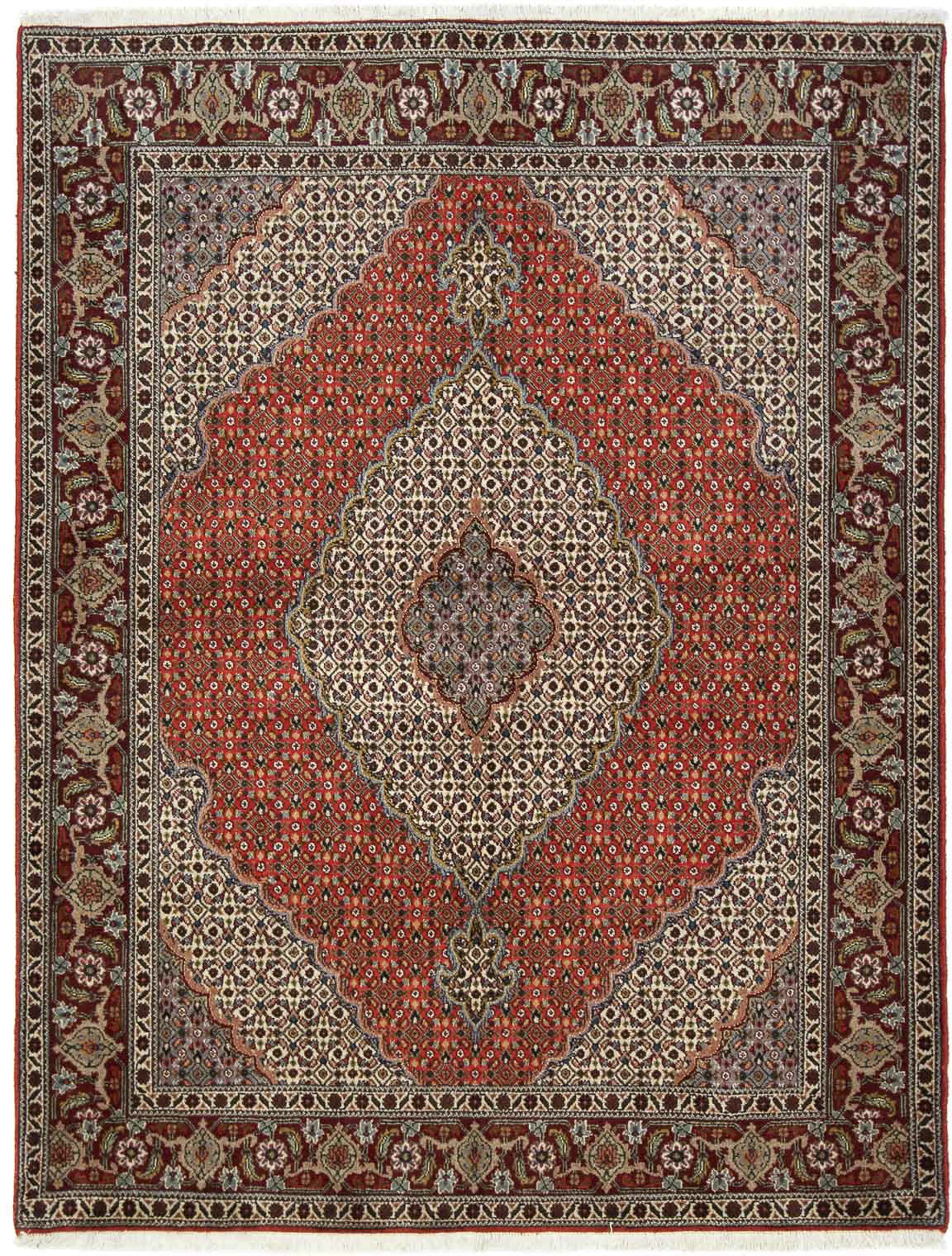 morgenland Orientteppich »Perser - Täbriz - 200 x 150 cm - dunkelrot«, rech günstig online kaufen