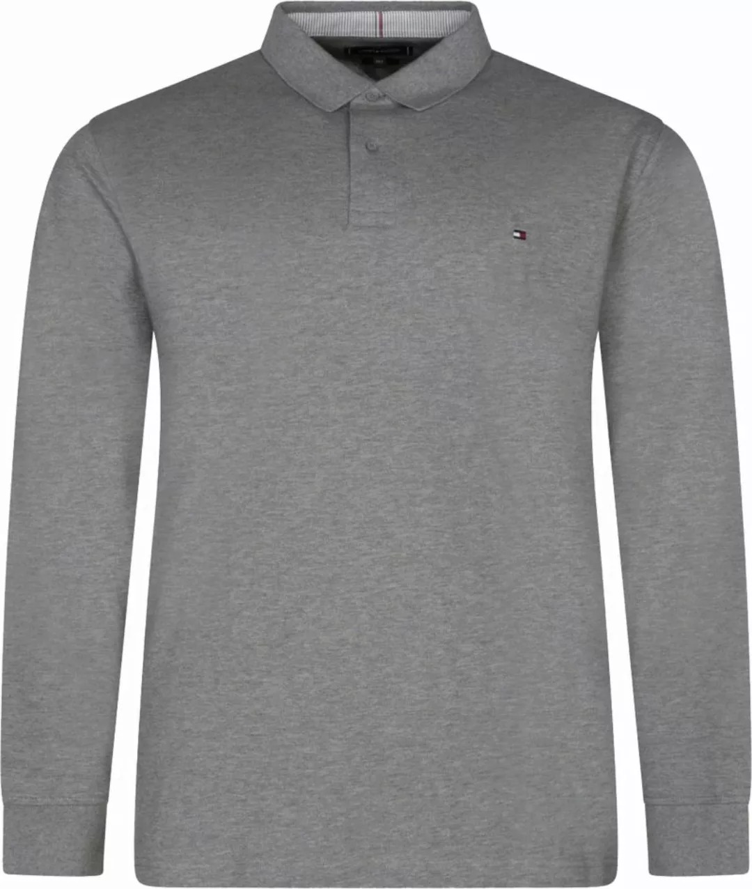 Tommy Hilfiger Big and Tall Polo Shirt Langarm Grau - Größe XXL günstig online kaufen