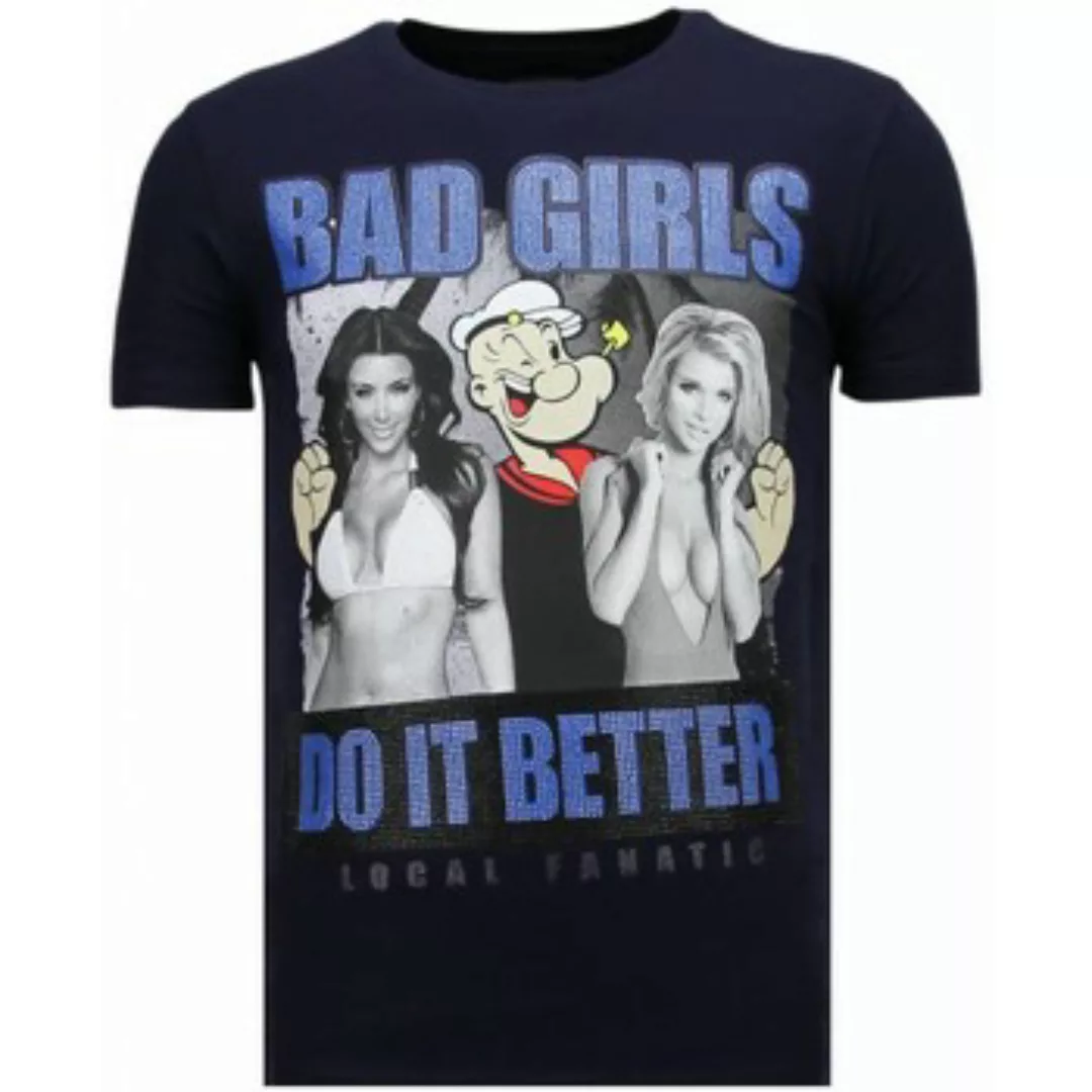 Local Fanatic  T-Shirt Bad Girls Do It Better Strass günstig online kaufen