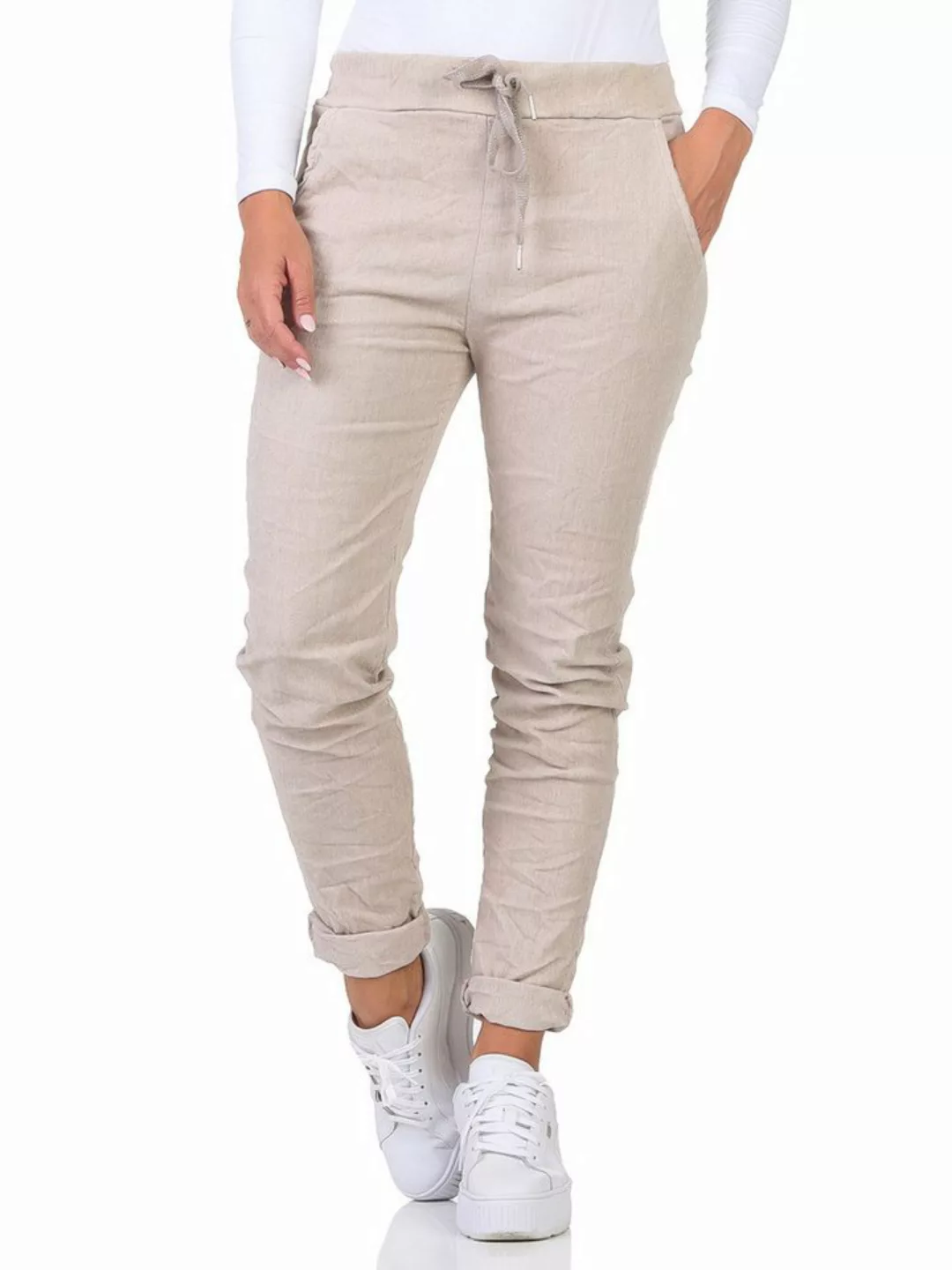 OriginalYou Cordhose Damenhose Feincord Chino mit Stretch bequeme Schlupfho günstig online kaufen