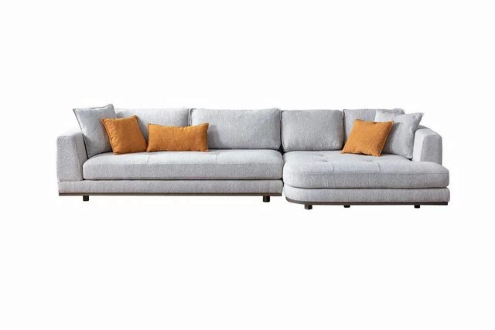 Xlmoebel Ecksofa Designer Eckcouch L-Form in modernem Grau für das Wohnzimm günstig online kaufen