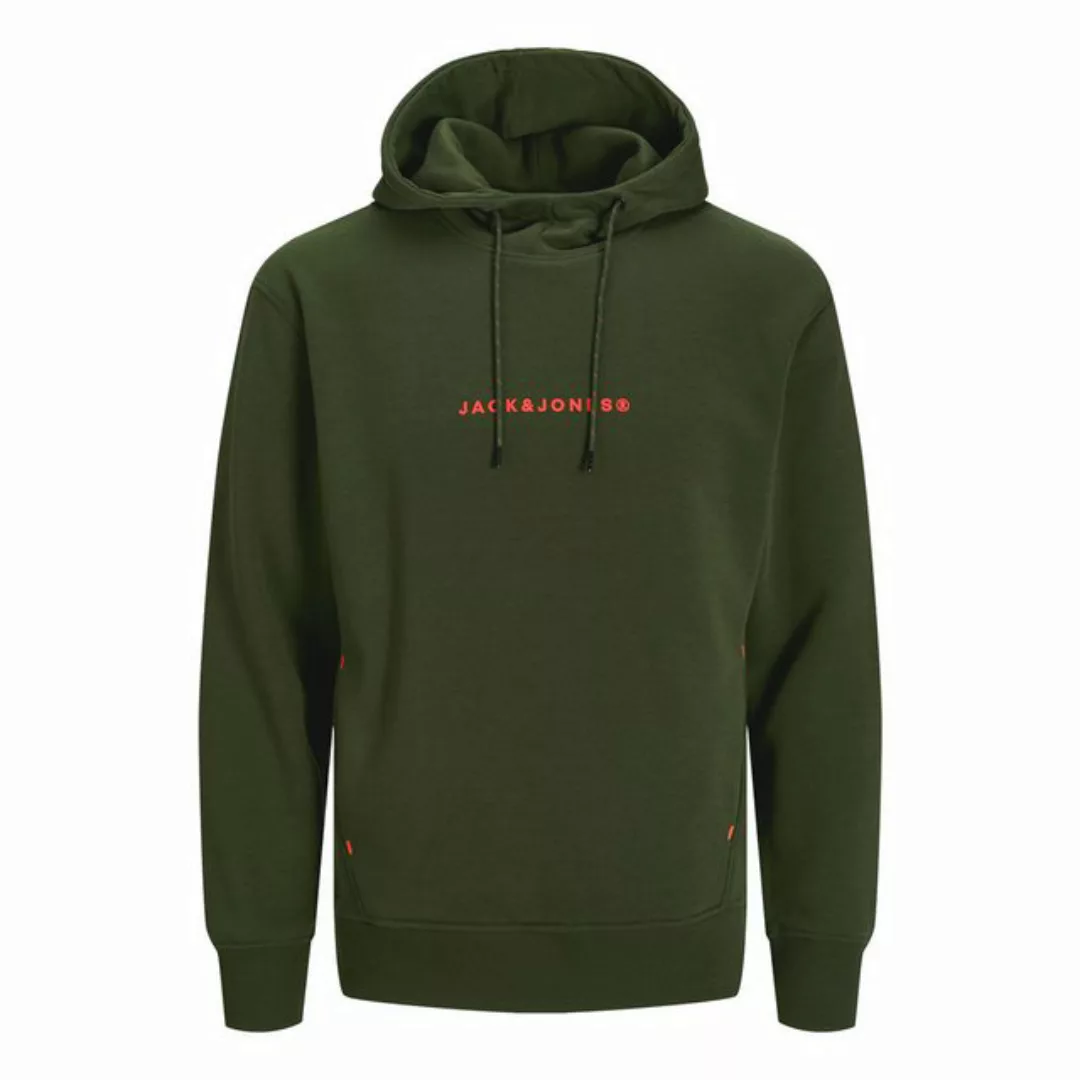 Jack & Jones Kapuzensweatshirt JJTree Sweat Hood mit Markenschriftzug auf d günstig online kaufen