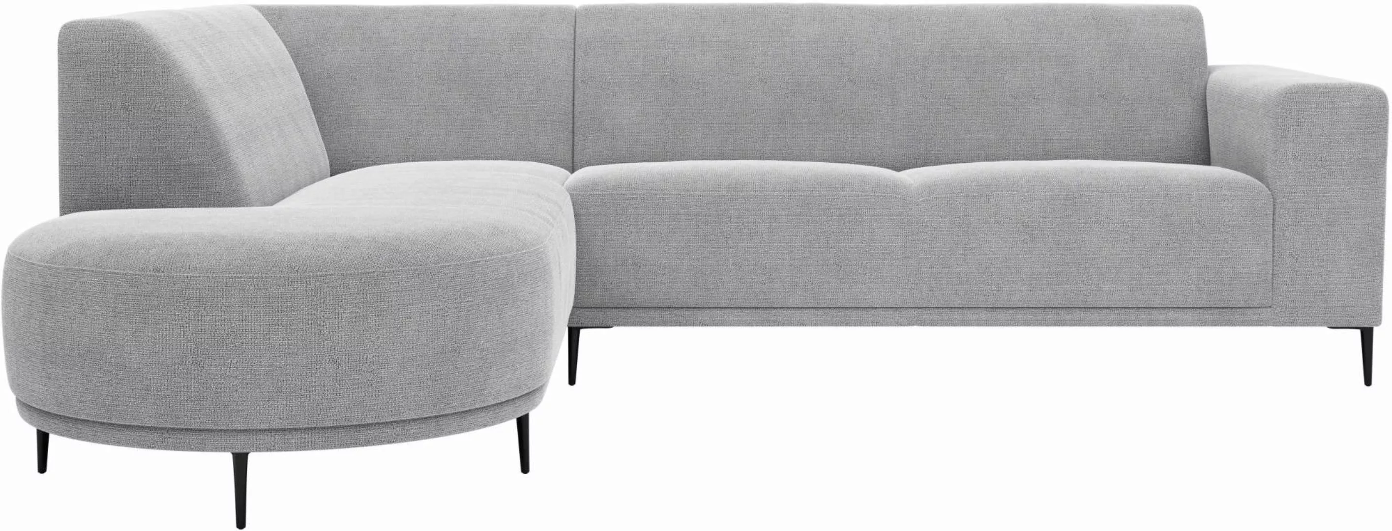 andas Ecksofa »Vorby«, L-Form, Breite 252 cm, weicher Chenille-Stoff, schwa günstig online kaufen