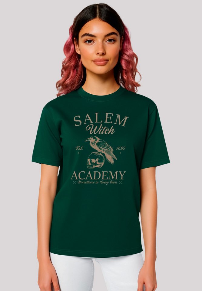 F4NT4STIC T-Shirt Halloween University Salem witch crow skull Premium Quali günstig online kaufen