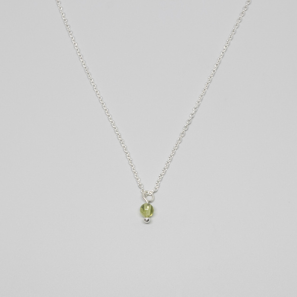 Kette 'Gemstone' Mit Perlenanhänger Silber/vergoldet günstig online kaufen
