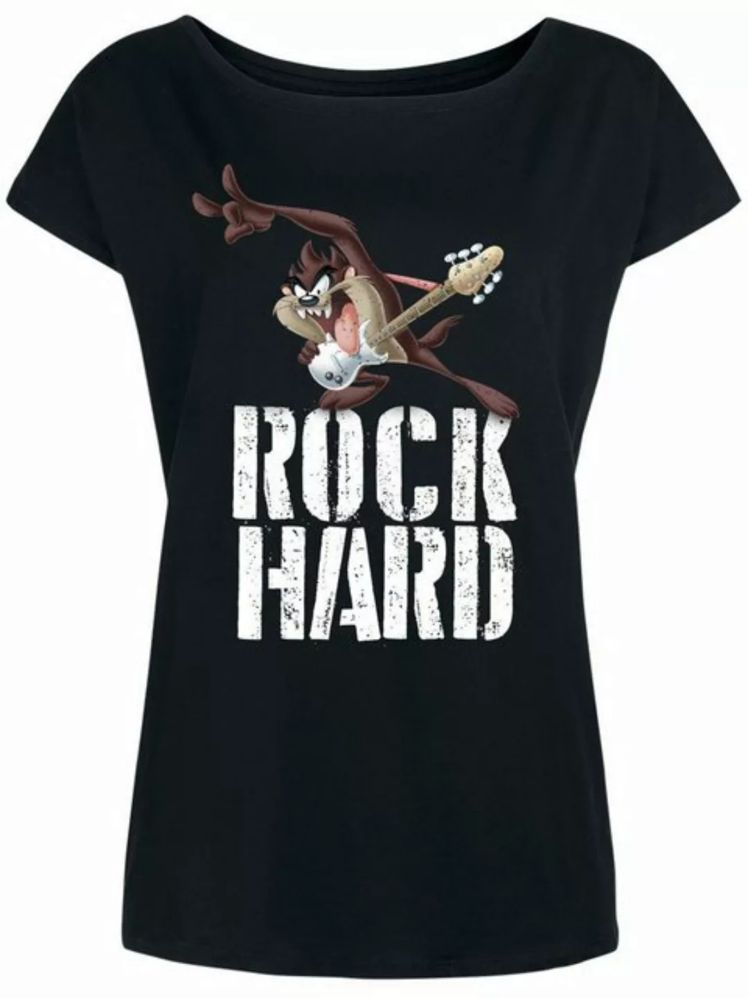 Looney Tunes Rock Hard Damen Loose-Shirt schwarz günstig online kaufen