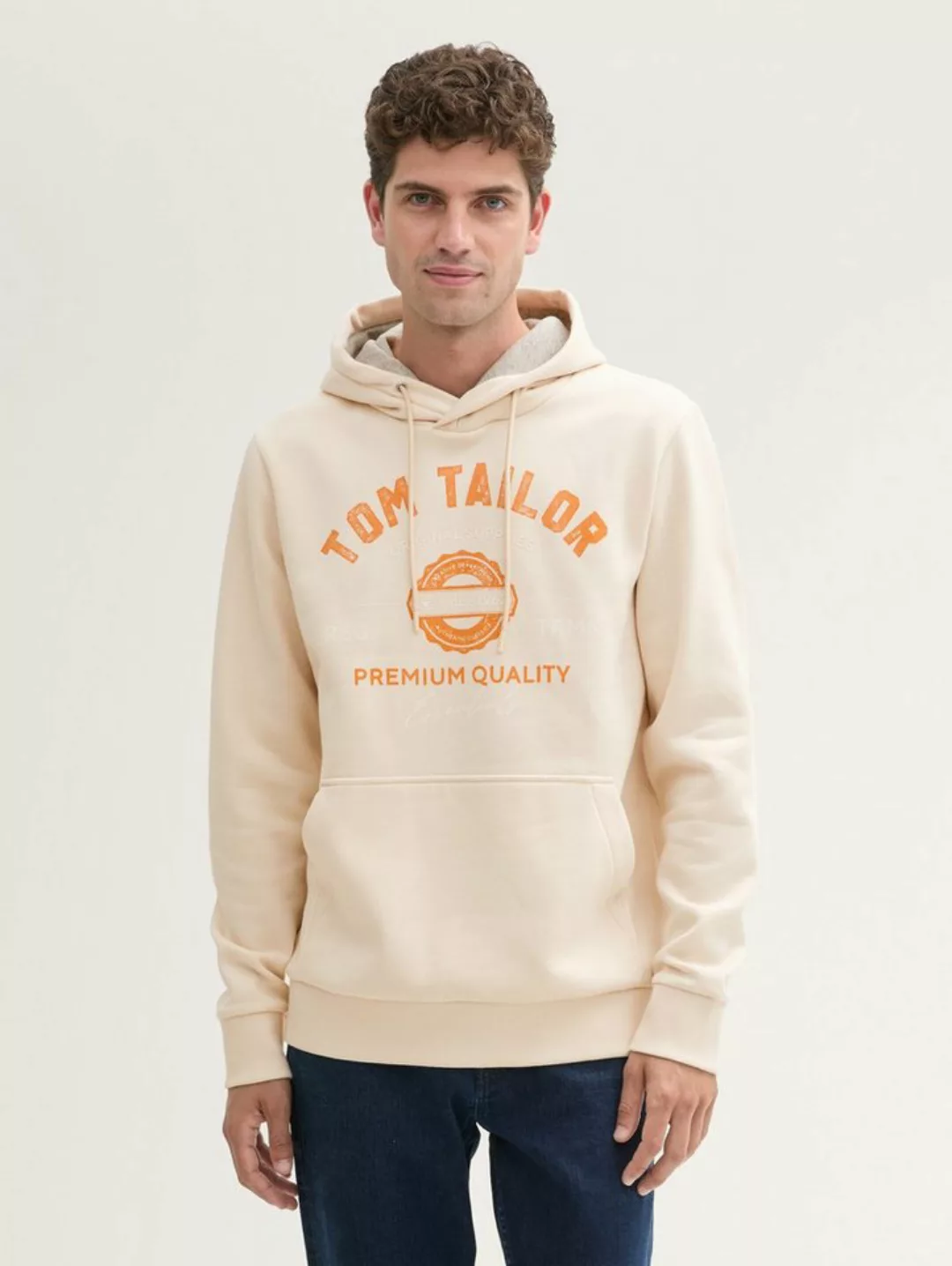 TOM TAILOR Sweatshirt Hoodie mit Logo Print günstig online kaufen