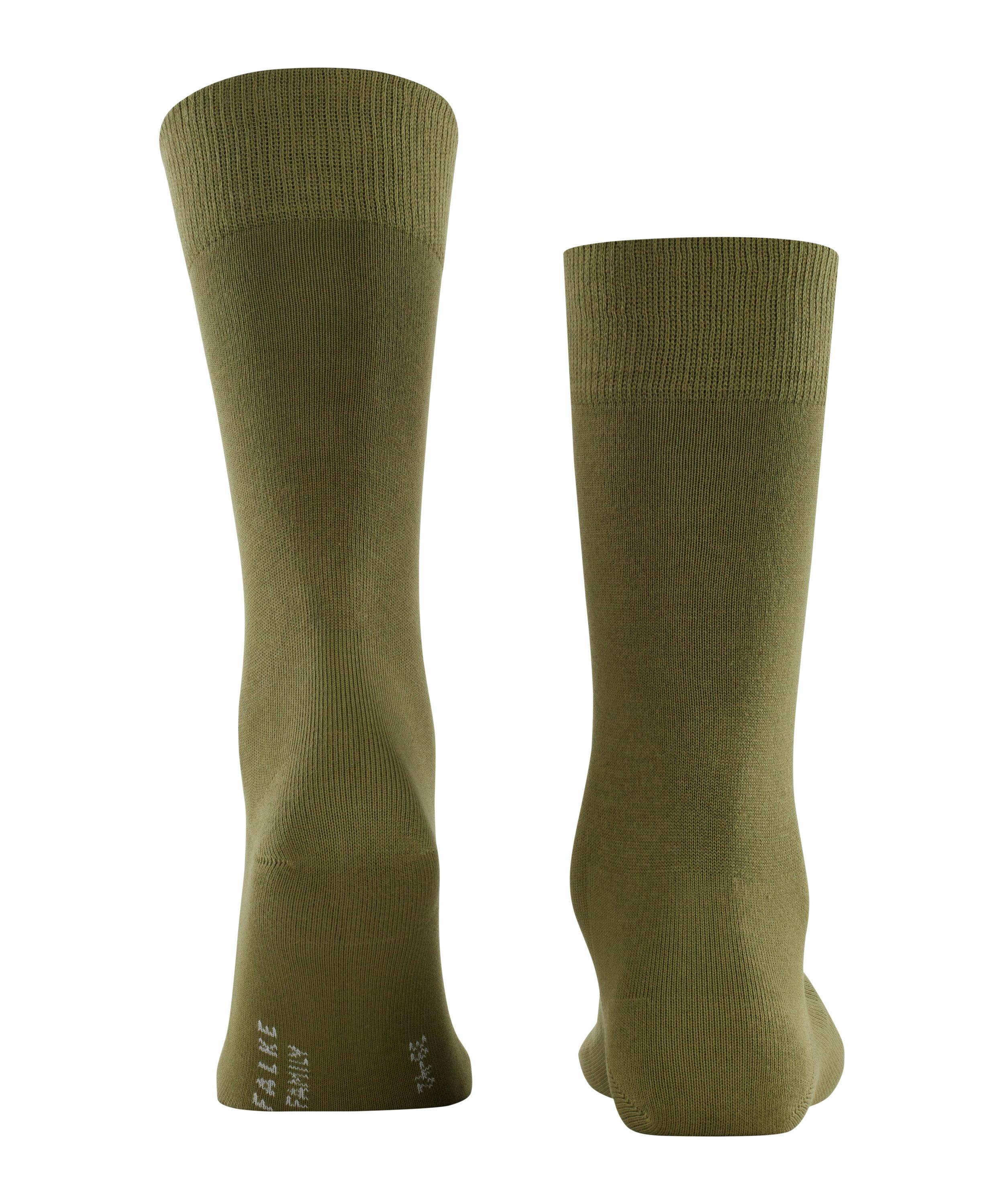 FALKE Family Herren Socken, 47-50, Grün, Uni, Baumwolle, 14657-727104 günstig online kaufen