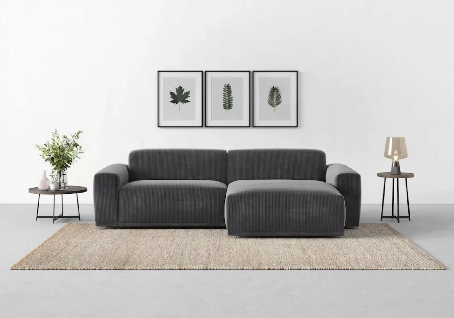 TRENDMANUFAKTUR Ecksofa "Braga, mit hochwertigem Kaltschaum, L-Form, in Cor günstig online kaufen