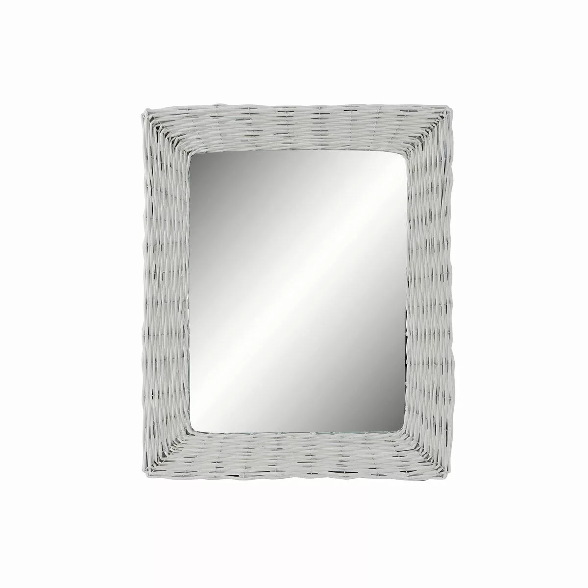 Wandspiegel Dkd Home Decor Kristall Mdf Weiß Korb Cottage (53 X 63 X 4 Cm) günstig online kaufen